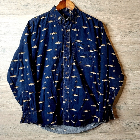 Chaps Ralph Lauren Trout Pattern Shirt. Perfect!